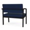 Lesro Lenox Steel Bariatric Chair Metal Frame, Black, MD Ink Upholstery LS1401 - alternate 3